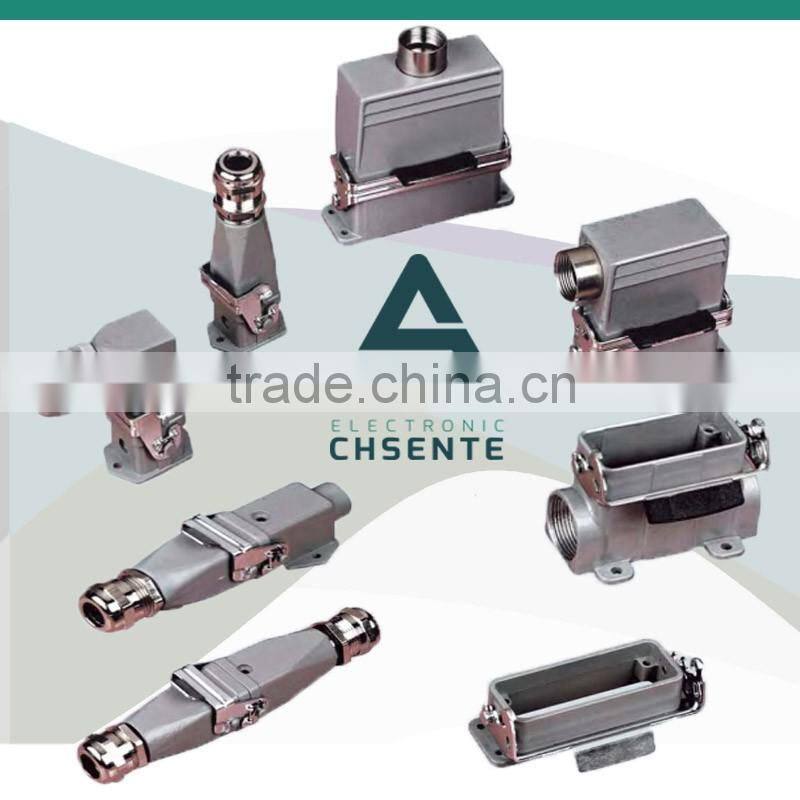 Hood and Housing for heavy duty connector screw terminal electric clamp connector