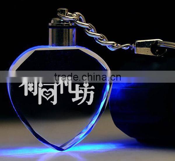 new design bulb shape crystal keychain