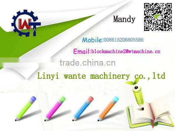 WT6-30 mobile cement brick equipment from China for small business