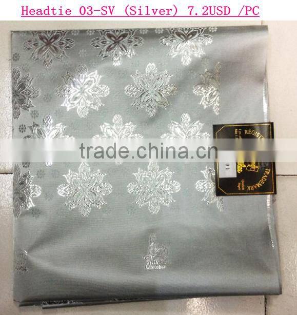 Golden african gele headtie/100%cotton nigerian sego headtie for gele