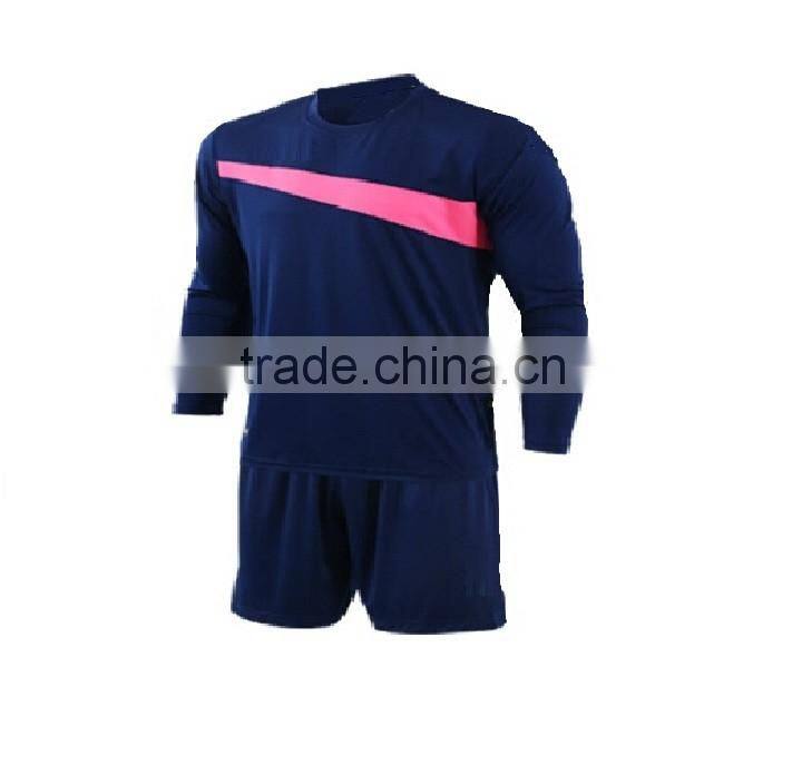 cheap customized interlock long sleeve soccer training sets