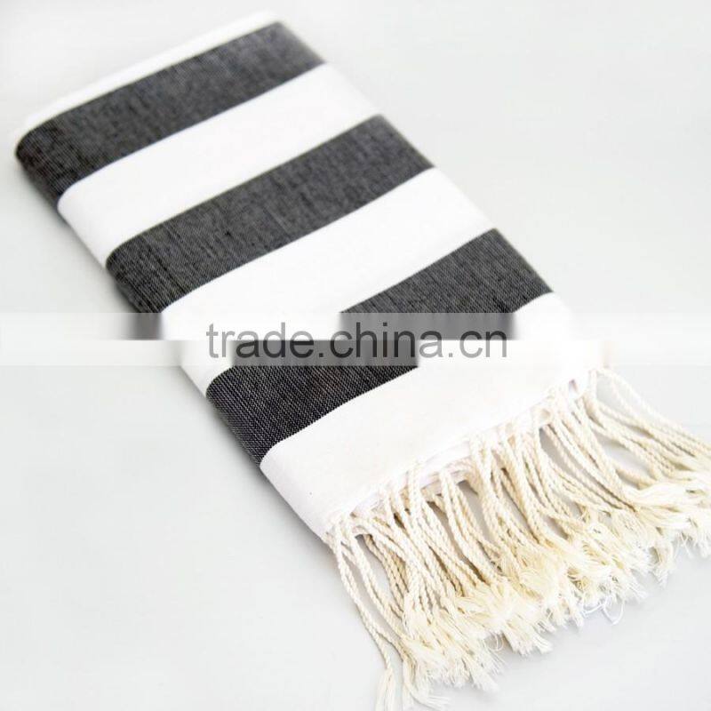 High qulity turkish style towel beach towel 100% cotton fouta towel