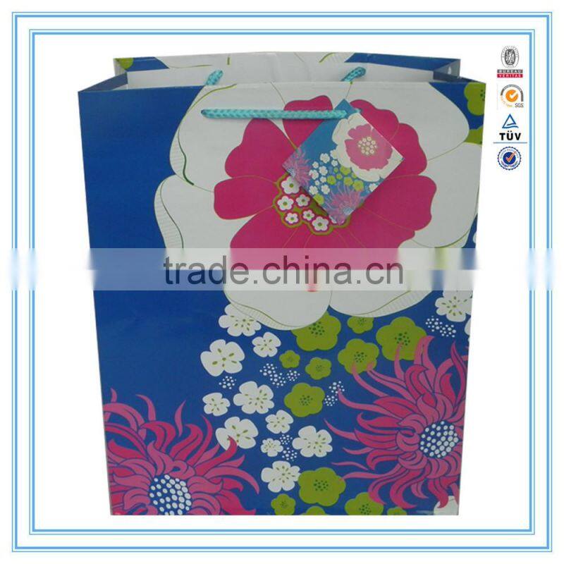 Excellent quality jewelry drawstring stain paper gift bags