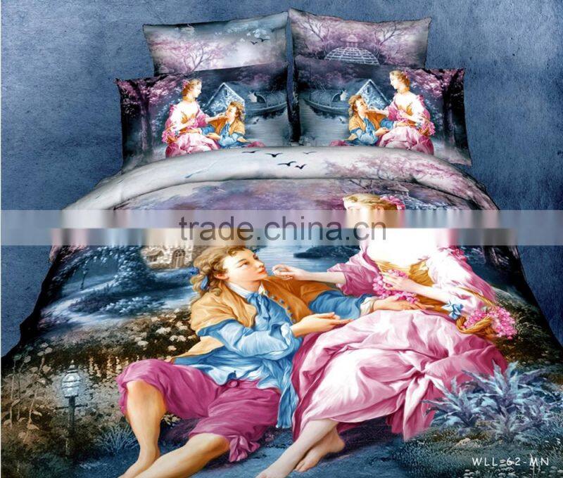 100% cotton latest design 3D duvet cover set