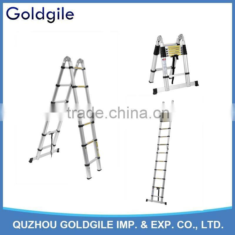 Goldgile 2016 New designaluminium folding ladder with Tools tray