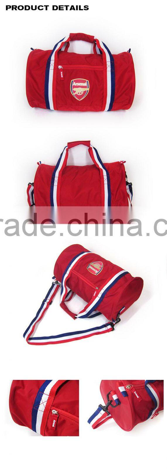 Fashionable Red Nylon Twill Stylish Sports Bag