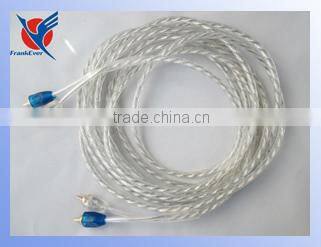 3.5mm male stereo jack to 2 male audio vedio cable