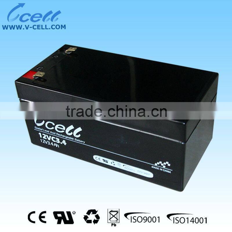 12V 3.4Ah emergency battery