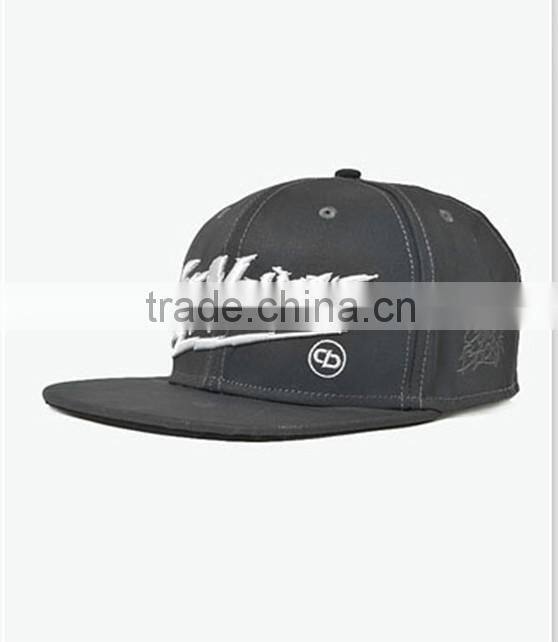 high quality 6 panel 3D embroidery flat brim snapback hats and caps