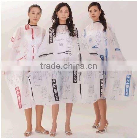 Professional high quality waterproof customized waterproof pvc hairdressing capes