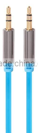 2014 New Design Colorful Flat 3.5mm AUX Audio Cable Jack To Jack