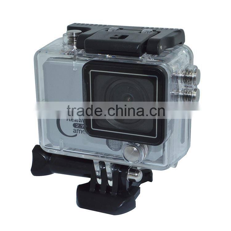 New Arrival Waterproof 50M 2.0 Inch Screen FUll HD Remote Control HD 2.7K 1080P Action Camera