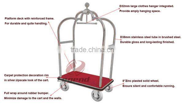 Wholesale Baggage Trolley lobby luggage trolley