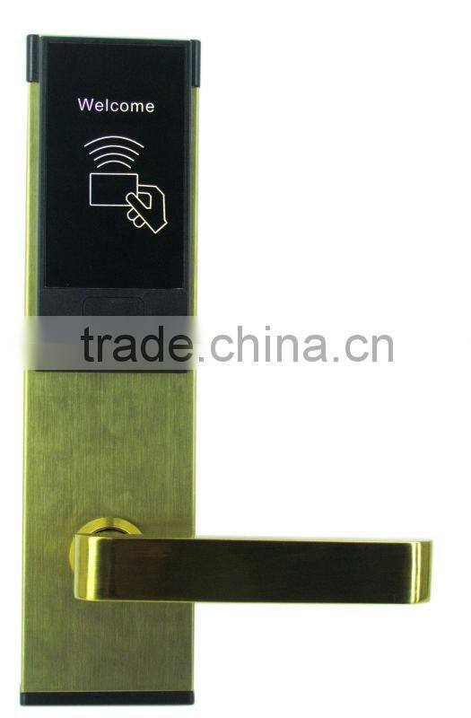RFID smart card international standard digital Hotel door locks/electronic panel door lock bluetooth 4.0 hotel smart lock