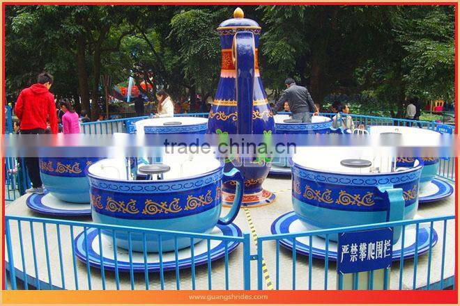Guangsh newest designed ! Romantic shopping mall kids entertainment coffee cup rides for sale