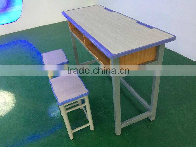 double school desk adjustable school desk and chair modern school furniture HXZY057