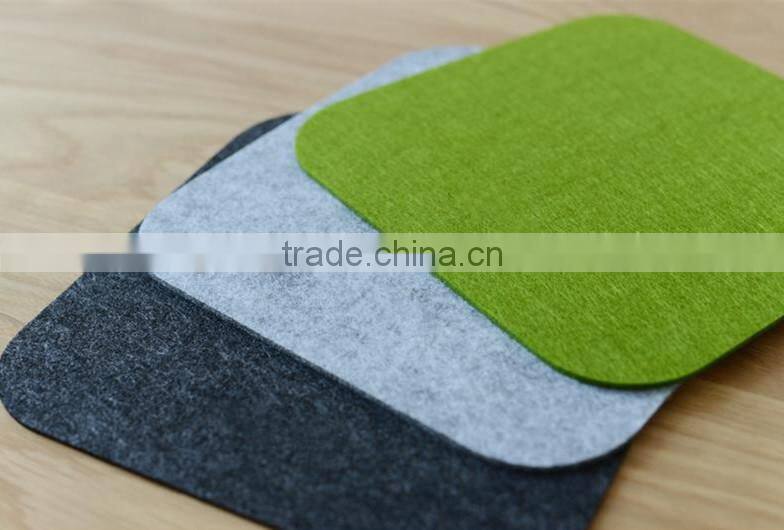 Colorful felt mats needle cut nonwoven polyester felt mouse pad