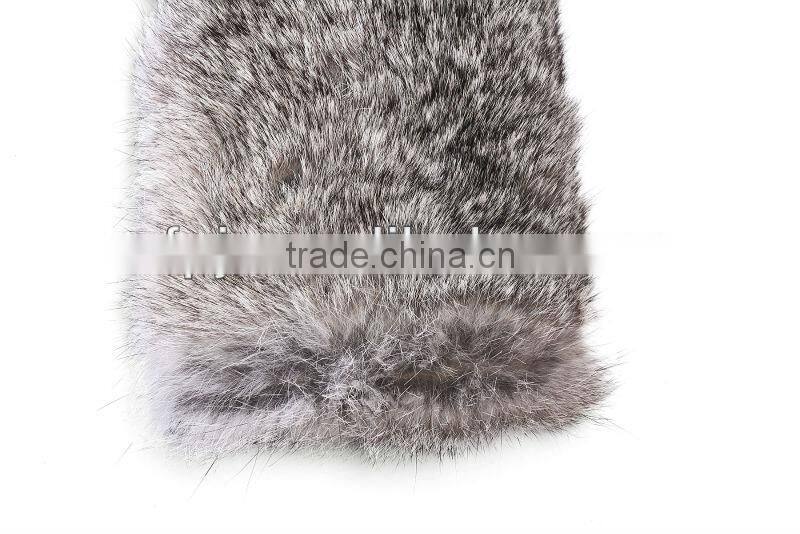 Unique Design Fashion Lady Real Fur Leather Glove