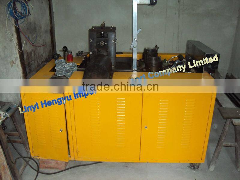 High output and low price double-needle mesh scourer making machine