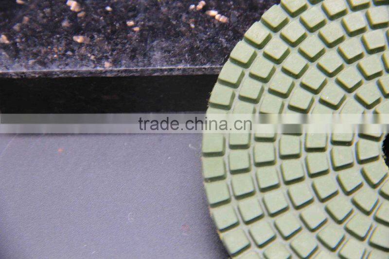 Angle grinder polishing pads /flexible wet polishing pad for marble granite