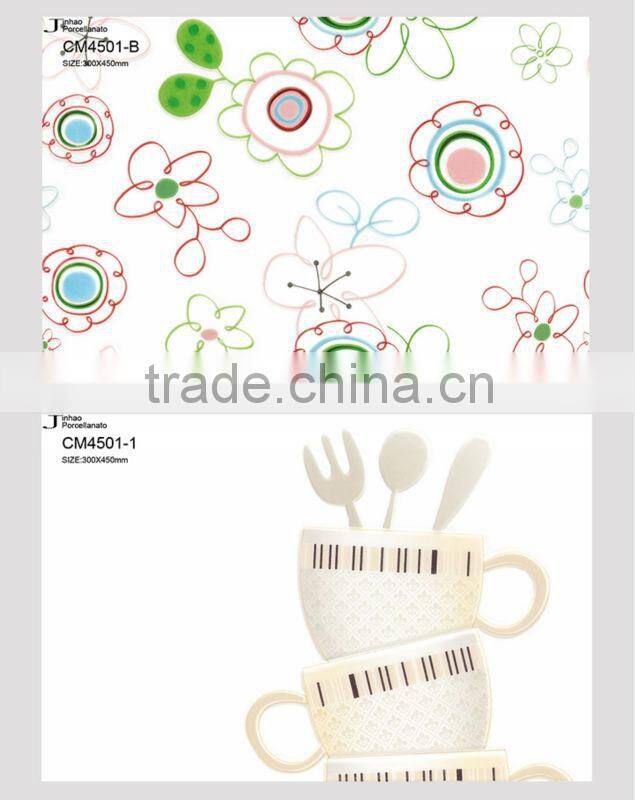 Glazed polished porcelain decorative italian tile