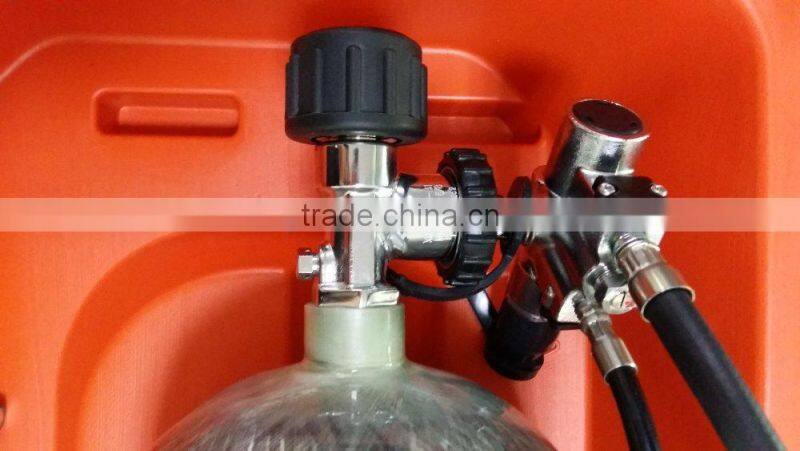 CE/EC approved 6.8L Breathing apparatus with communication device