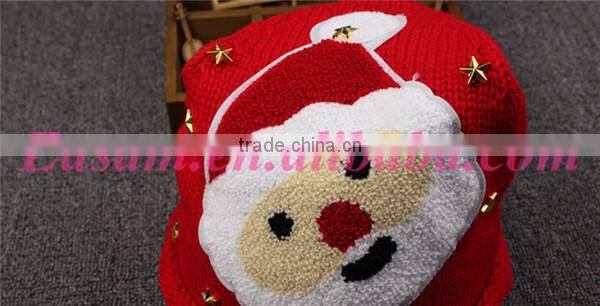2015 New design santa design wool knitted cute winter christmas hat
