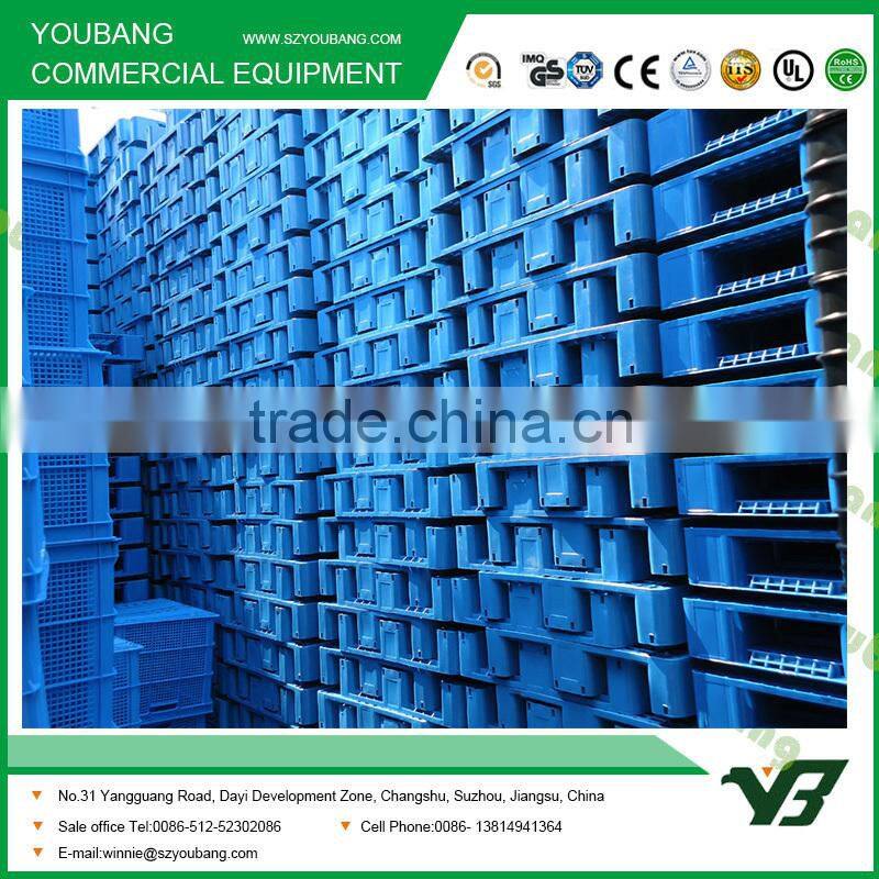 New design single face plastic pallet with steel