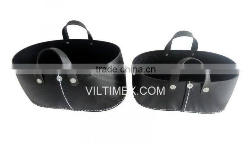 Recycle tire storage basket, firewood bucket