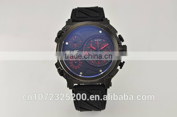 Sport Watch with factory direct prices Man Fashion Wrist Men with Date Stainless Steel Case Rubber Band BOSCEN Watch CHINA Made