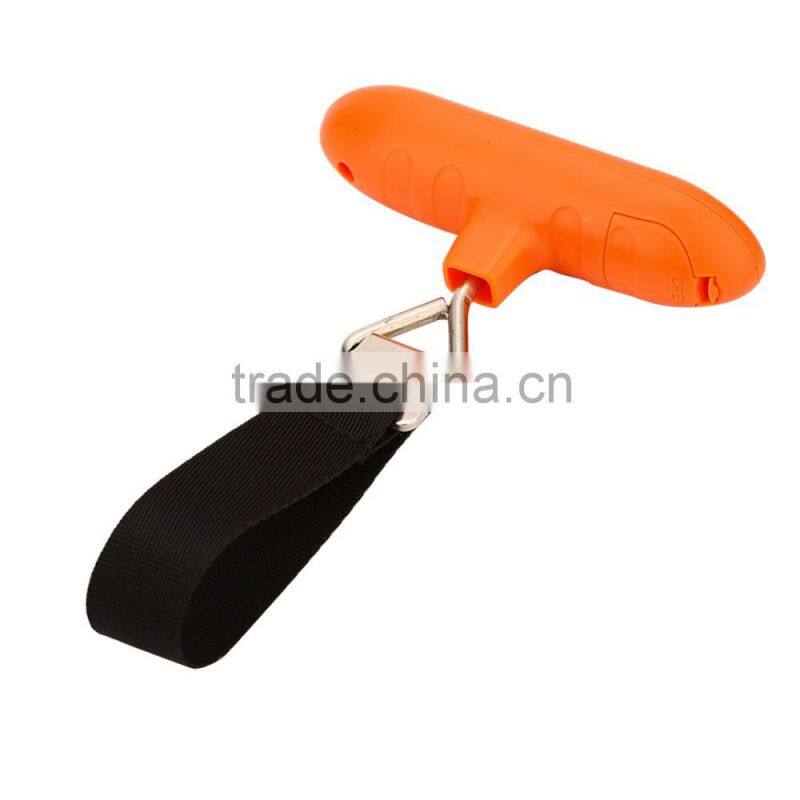 New Design 50kg Stainless steel Digital Hanging Luggage Scale with Belt for Travel Home use and Shopping