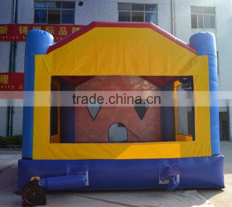 2016 Inflatable castles with theme Cartoon painted inflatable bouncer