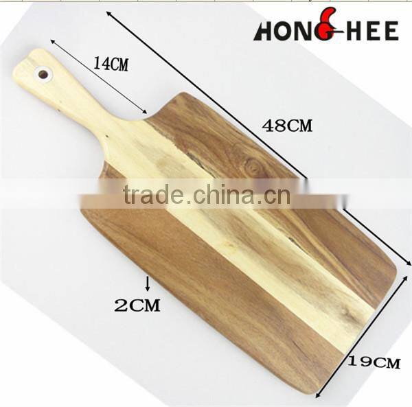 Natural Fashion Color Sustainable Cutting Board With 14cm Handle