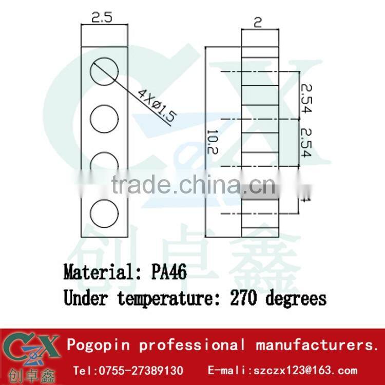 4pin connector test pin connector pogo pin battery connector