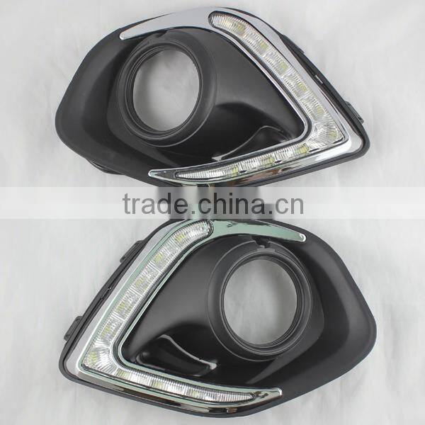 drl led headlight fog lamp For Mitsubishi ASX 2013-2015 led Daytime Running Light
