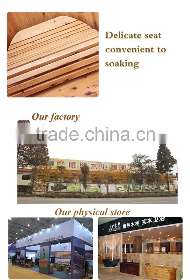 China wooden bathtub cheap wood soaking tub wooden pool