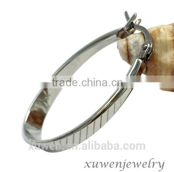 IPG gold plated color stainless steel pressed earrings