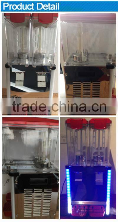10L stainless steel panel add LED light ,spraying automatic juice machine for sale