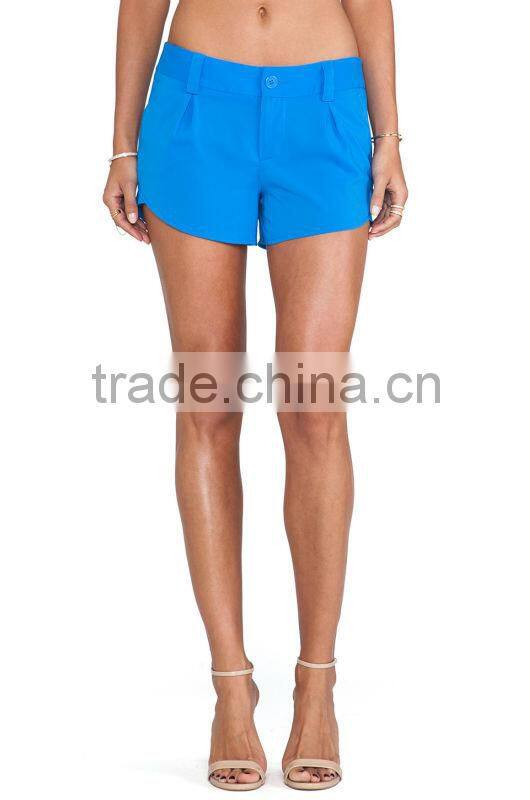 Ladies blue Butterfly Shorts latest lady shorts design lady shorts