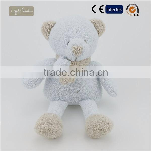 Blue grid cloth sweet lovely dog dolls Plush toys
