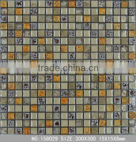 Washable Mix Pattern Ceramic Mosaic Tile