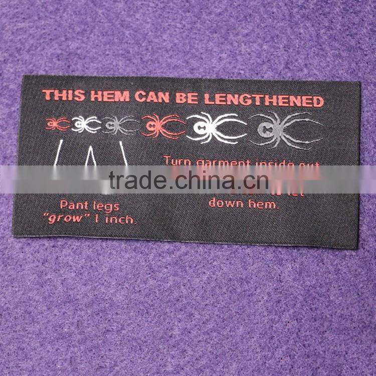 2016 High Quality Clothing Label Manufacturer For Custom Woven Silk Labels