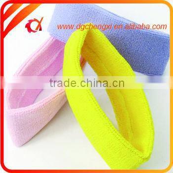 High qualitycustomized logo cotton sweatband set