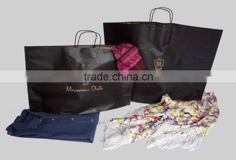 New style brown kraft paper bag,easy bags with twisted handle, big size