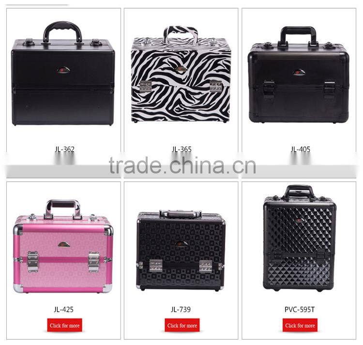 High quality Factory Supplier Rolling Station with Mirror trolley Makeup Case