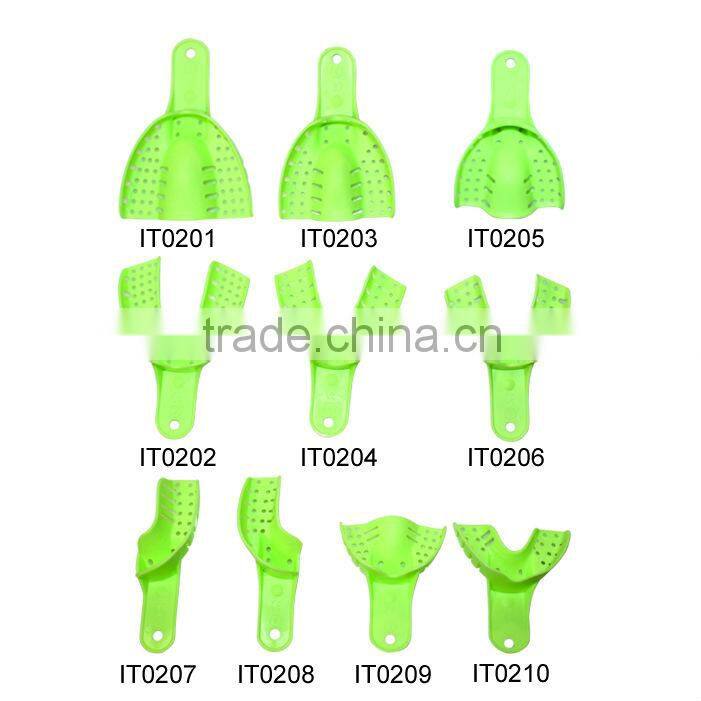 autoclavable dental plastic impression trays,dental supply