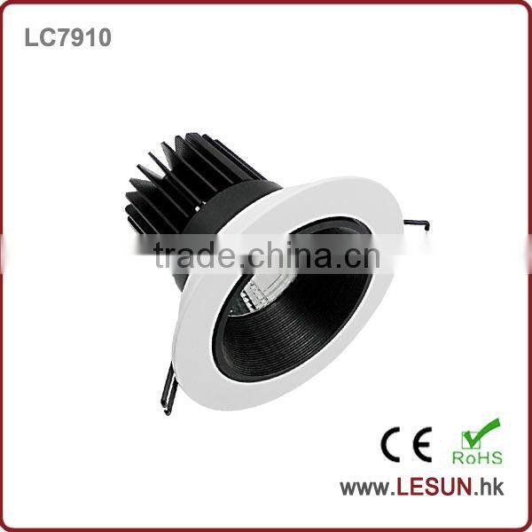 LC7918 cut hole 125mm adjustable recessed 15W cob led ceiling light