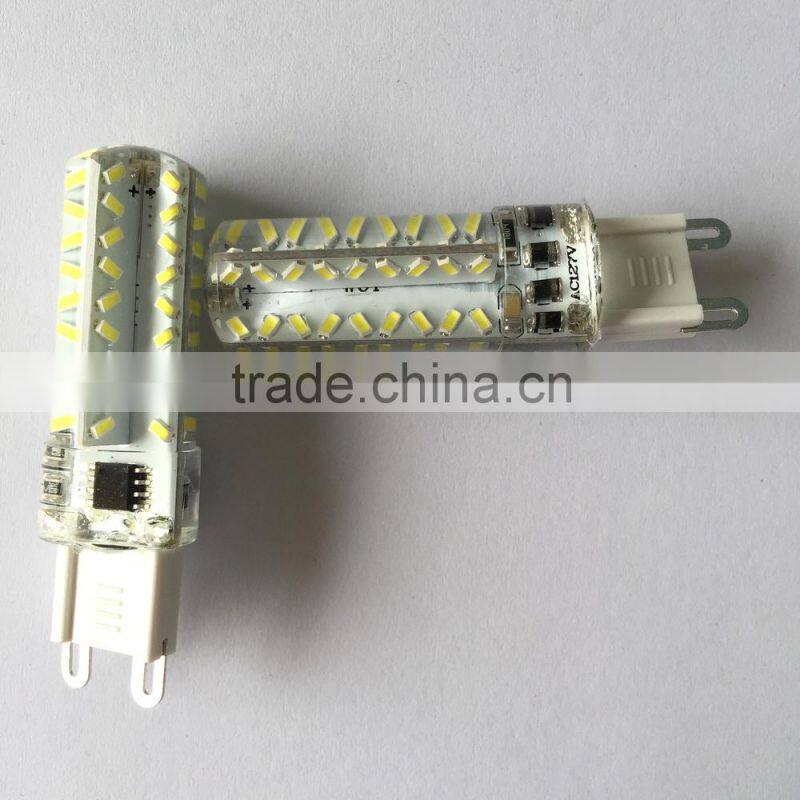 Boy brand Hot 72pcs smd3014 270lm silicon 3w dimmable led g9 bulb replacement 40w halogen