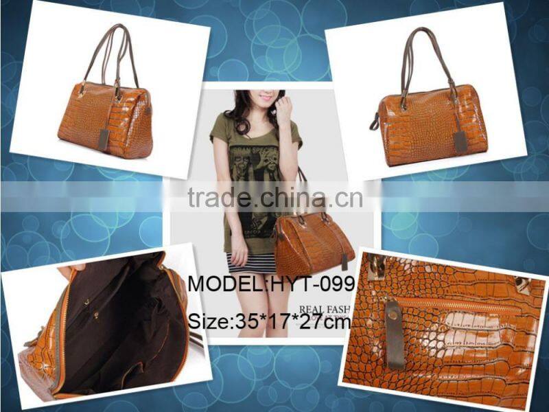 2016 Fashion new style synthetic leather shoulder handbag for girls and lady from china wholesale shoulder handbag