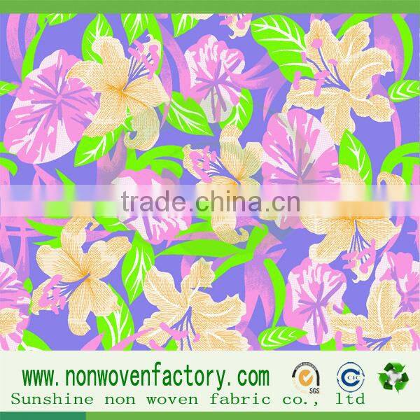 Sunshine printed nonwoven fabric pp spunbond nonwoven raw material in china